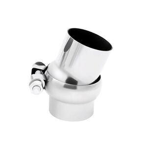 45 Degree Adjustable SS304 Stainless Steel Bend Tube Exhaust Elbow 2.5 Inch